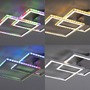 Hranatá - LD 14634-55 FELIX60 LED stropní svítidlo 44,5x44,5cm, stříbrná barva, otočné, RGB Rainbow, stmívatelné RGB+2700-5000K - LEUCHTEN DIREKT / JUST LIGHT - foto 10