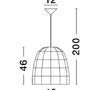 Kónická - NV 9586504 Závěsné svítidlo MARLO přírodní ratan černý kabel E27 1x12W 230V IP20 bez žárovky - NOVA LUCE - foto 10