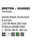 Stojací lampy - NV 9348092 Stojací lampa BRETON černý hliník a akryl LED 40W 230V 3000K IP20 stmívatelné - NOVA LUCE - foto 10