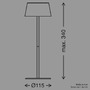Stolní lampy dekorační - BRILO 7572011 Awia stolní lampička - 2W, 160lm, nabíjecí, LED, stmívatelné, dotykový vypínač, CCT, béžová - BRILO - foto 10