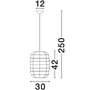 Koule - NV 9586766 Závěsné svítidlo MELODY přírodní ratan černý kabel E27 1x12W IP20 bez žárovky - NOVA LUCE - foto 10