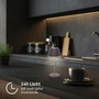 Stolní lampy dekorační - BRILO 7552015 Nabíjecí stolní lampa Riffle Mini - 20 cm, 1,5W, 150lm, bezdrátová, LED, stmívatelné, dotykový vypínač, antracit - BRILO - foto 10