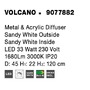 Kruhová - NV 9077882 Závěsné svítidlo VOLCANO kov a akrylový difuzor bílá LED 33W 230V 3000K IP20 - NOVA LUCE - foto 10