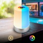 Stolní lampy dekorační - BRILO 7554014 Nubsi stolní lampička - 2,8W, 280lm, nabíjecí, LED, stmívatelné, RGB+W, matný chrom - BRILO - foto 10