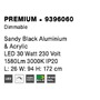 Stojací lampy - NV 9396060 Stojací lampa PREMIUM černá ocel hliník a akryl LED 30W 230V 3000K IP20 stmívatelné - NOVA LUCE - foto 10