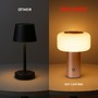 Stolní lampy dekorační - BRILO 7580014 Juna stolní lampa - 1,8W, 210lm, nabíjecí, LED, stmívatelné, dotykový vypínač, teplá bílá, kávová - BRILO - foto 10
