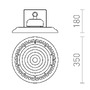 Technická - RED G13751 MEGALOS PRO 35 těleso černá 230V LED 200W 90° IP65 4000K - DESIGN RENDL - foto 10