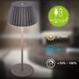 Stolní lampy dekorační - BRILO 7553015 Nabíjecí stolní lampa Riffle - 36,5 cm, 2W, 200lm, IP44, bezdrátová, LED, stmívatelná, dotykový vypínač, antracit - BRILO - foto 10