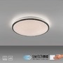 Kruhová - LD 14295-18 KYLE LED stropní svítidlo průměr 49cm černé hvězdné nebe krokově stmívatelné 3000K - JUST LIGHT - foto 10