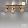 Bodová - LD 11582-79 GREEN MICH LED stropní svítidlo přírodní dřevo 3 ramenné látkové stínidlo nastavitelné a otočné - LEUCHTEN DIREKT / JUST LIGHT - foto 10