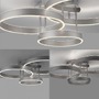 Kruhová - LD 15157-55 LILLUTI LED stropní svítidlo 3 ramenné stříbrná přímé/nepřímé osvětlení stmívatelné dálkový ovladač 3000K - LEUCHTEN DIREKT / JUST LIGHT - foto 10