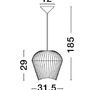 Dekorativní - NV 9586512 Závěsné svítidlo BREDO černý hliník černý kabel E27 1x12W 230V IP20 bez žárovky - NOVA LUCE - foto 10