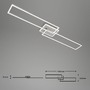 Hranatá - BRILO 3538-019 CCT LED stropní svítidlo, 110 cm, 40 W, 5200 lm, hliník - BRILO - foto 10