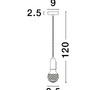 Subtilní - NV 9536417 Závěsné svítidlo VEDA černý kov a čiré sklo G9 1x6W 230V IP20 bez žárovky - NOVA LUCE - foto 10