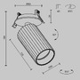 Kruhová - M C110CL-01-GU10-B Vestavné svítidlo Calipso GU10x1 10W IP 20 C110CL-01-GU10-B - MAYTONI - foto 10