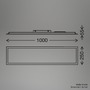 Hranatá - BRILO 7767016 Piatto svítidlo LED panel 100x25 cm - 24W, 2600lm, stmívatelné, dálkový ovladač, CCT, bílé - BRILO - foto 10