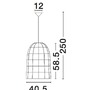 Válec - NV 9586682 Závěsné svítidlo AURORA bílý bambus bílý kabel E27 1x12W IP20 bez žárovky - NOVA LUCE - foto 10