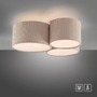 Kruhová - LD 14890-39 stropní svítidlo béžová manšestrové stínidlo do ložnice - JUST LIGHT - foto 10