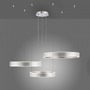 Kruhová - PN 2507-55 SCULLI LED závěsné svítidlo stříbrná kruhové senzor stmívatelné CCT 2700-5000K - PAUL NEUHAUS - foto 10
