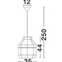 Válec - NV 9586596 Závěsné svítidlo MIA závěsné svítidlo, kov a bambus, bílá barva E27 1x12W IP20 bez žárovky - NOVA LUCE - foto 10