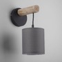 Dekorativní - LD 15781-29 GREEN TRIB LED nástěnné svítidlo přírodní dřevo 1 ramenné látkové stínidlo venkovský design do interiéru - LEUCHTEN DIREKT / JUST LIGHT - foto 10
