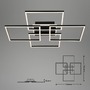 Hranatá - BRILO 3515-015 CCT LED stropní svítidlo, 72,4 cm, 50 W, 5500 lm, černá - BRILO - foto 10
