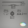 Kruhová - BRI 7040-036 LED vestavná svítidla sada, pr.8,4 cm, 3x LED, 5 W, 460 lm, bílé - BRILONER - foto 10