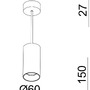 Subtilní - IMPR 342254 Deko-Light závěsné svítidlo Can 150, 1x 7,5 W GU10, bílá - foto 10