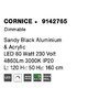 Podélná - NV 9142765 Závěsné svítidlo CORNICE černý hliník a akryl LED 80W 230V 3000K IP20 stmívatelné - NOVA LUCE - foto 10
