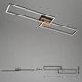 Hranatá - BRILO 3145-014 LED CCT rám 110 cm 40W 2x2200lm dřevo-černá - BRILO - foto 10