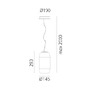 Válec - AR 1406350A Gople Mini závěsné - černá modrá - ARTEMIDE - foto 10