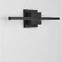 Nad obrazy/zrcadla - NV 9267018 Nástěnné svítidlo nad obrazy AZURE černý hliník a akryl LED 12.5W 230V 3000K IP20 - NOVA LUCE - foto 10