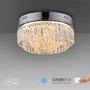 Dekorativní - PN 6181-17 KRISTA LED stropní svítidlo chrom s křišťalovými přívěsky stmívatelné paměťová funkce SimplyDim 3000K - PAUL NEUHAUS - foto 10