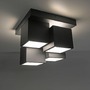 Dekorativní - LD 14114-18 TETRIS LED stropní svítidlo černé tvar kostky s přímým a nepřímým osvětlením do obývacího pokoje 3000K - JUST LIGHT - foto 10