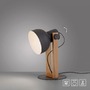 Stolní lampy dekorační - LD 15746-18 CUP 2.0 stolní lampa černá dřevo z akácie nastavitelná výška industriální - JUST LIGHT - foto 10
