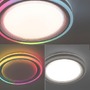 Kruhová - LD 15152-16 SPHERIC LED stropní svítidlo 40x40cm, kruhové, bílé, stmívatelné, hra světla, CCT LED panel RGB+2700-6500 - LEUCHTEN DIREKT / JUST LIGHT - foto 10