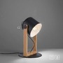 Stolní lampy dekorační - LD 15666-18 CUP LED stolní lampa, černá, šňůrový vypínač, imitace dřeva, industriální design - LEUCHTEN DIREKT / JUST LIGHT - foto 10