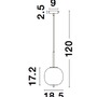 Koule - NV 9624074 Závěsné svítidlo LATO černý kov a opálové sklo E14 1x5W 230V IP20 bez žárovky - NOVA LUCE - foto 10