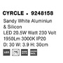 Nepřímé osvětlení - NV 9248158 Nástěnné svítidlo NEVO bílý hliník a akryl LED 20.5W 230V 1450lm 3000K IP20 - NOVA LUCE - foto 10