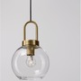 Koule - NV 9241170 Závěsné svítidlo IRVINE čiré sklo černý kabel mosazný zlatý kov E27 1x12W 230V IP20 bez žárovky - NOVA LUCE - foto 10