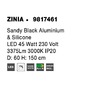 Kruhová - NV 9817461 Závěsné svítidlo ZINIA černý hliník a silikon LED 45W 230V 3000K IP20 - NOVA LUCE - foto 10