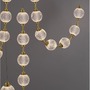 Vícečetná - NV 9695201 Závěsné svítidlo BRILLANTE zlatý hliník a akryl LED 133W 230V 3200K IP20 vč. dálkového ovládání stmívatelné - NOVA LUCE - foto 10