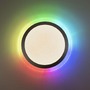 Kruhová - LD 15411-21 CYBA LED stropní svítidlo ploché 45x45cm, kruhové, bílé, stmívatelné, hra barev, CCT LED panel RGB+2700-5000K - LEUCHTEN DIREKT / JUST LIGHT - foto 10