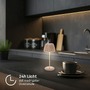 Stolní lampy dekorační - BRILO 7552011 Nabíjecí stolní lampa Riffle Mini - 20 cm, 1,5W, 150lm, bezdrátová, LED, stmívatelné, dotykový vypínač, béžová - BRILO - foto 10