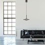 Dekorativní - PN 2053-15 PURE Vitrum závěsné svítidlo stmívatelné nastavitelná výška 2700K platina / kouřová - PAUL NEUHAUS - foto 10