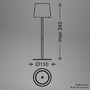 Stolní lampy dekorační - BRILO 7708016 Bota stolní lampa - 1,8W, 120lm, nabíjecí, LED, stmívatelné, dotykový vypínač, teplá bílá, bílá - BRILO - foto 10
