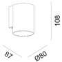 Nástěnná - IMPR 731223 Deko-Light nástěnné svítidlo Can IP65 7,5W GU10 bílé - foto 10