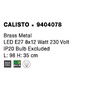 Dekorativní - NV 9404078 Stropní svítidlo CALISTO mosazný kov E27 8x12W 230V IP20 bez žárovky - NOVA LUCE - foto 10