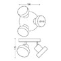 Bodová - PH 50603/31/P0 LED Bodové svítidlo Philips Bukko 50603/31/P0 s funkcí SceneSwitch 3x4,3W - PHILIPS (915005687701) - foto 10