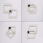 Hranatá - LD 14708-18 LED stropní svítidlo IVEN, černá, 2 čtverce, ploché, teplá bílá moderní, 3000K - JUST LIGHT - foto 10